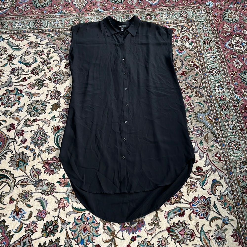 Eileen Fisher Silk Shirt Dress.